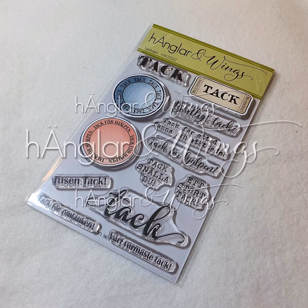 Clear Stamps - Tackbiljett / Thank you ticket
