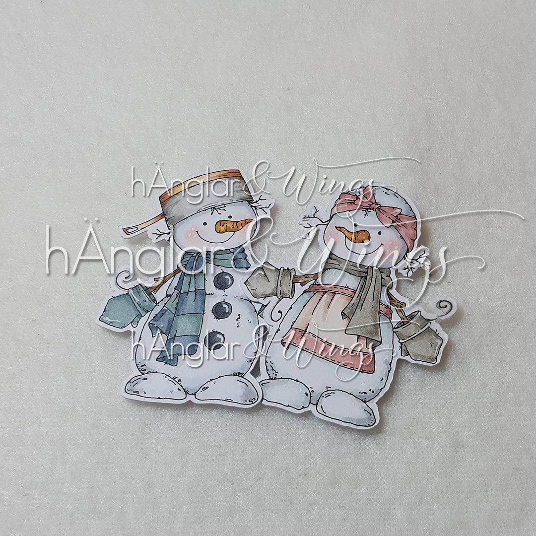 RETIRED - Clear Stamps - Små Snögubbar / Small Snowmen A7