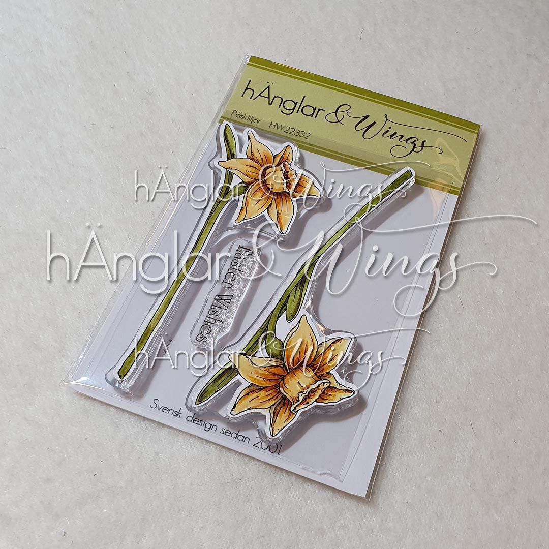 Clear Stamps - Påskliljor A7