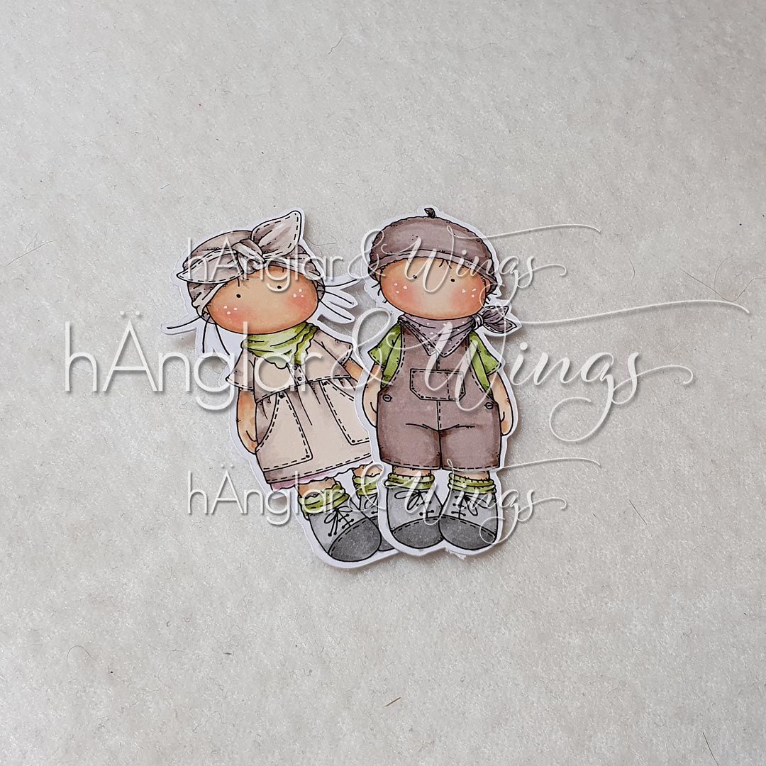 Clear Stamps - Vårkids / Spring Kids A7