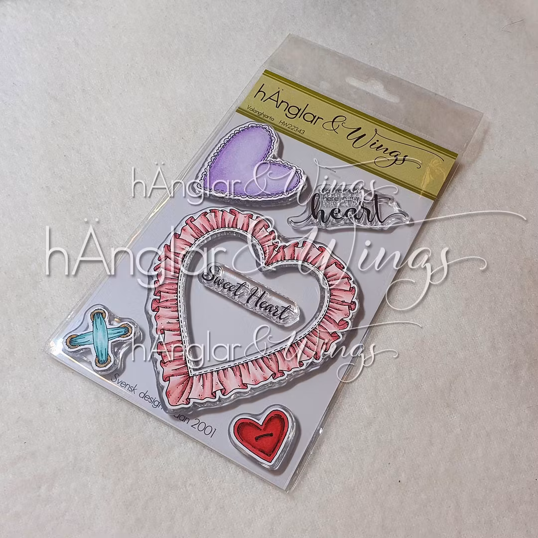 Clear Stamps - Volanghjärta / Flounce Heart