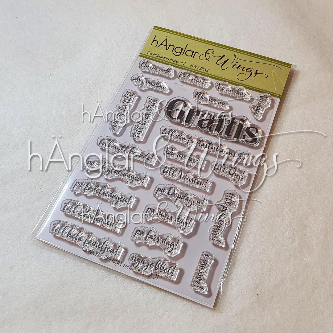 UTGÅTT - Clear Stamps - Grattiskombinationer #2