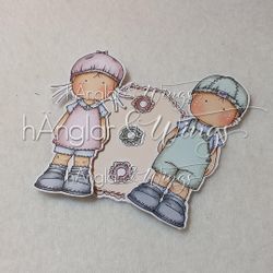 Clear Stamps - Stora Etikettkids