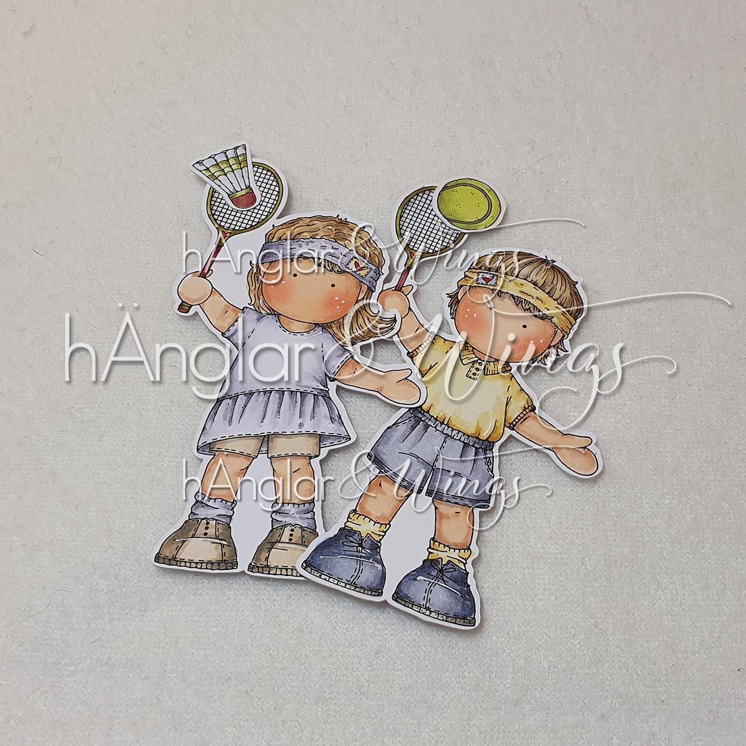 Clear Stamps - Tennis eller Badminton?