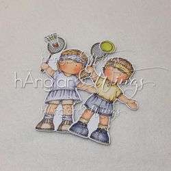Clear Stamps - Tennis eller Badminton?