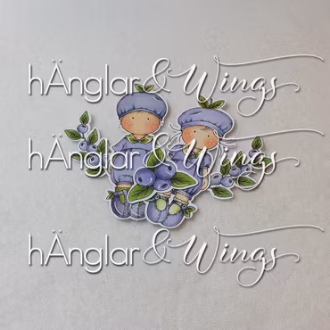Clear Stamps - Blåbär / Blueberries