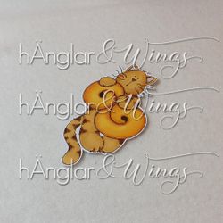 Clear Stamps - Ombakad Lussekatt A7