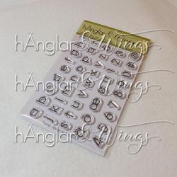 Clear Stamps - Alfabet Gardenia - gemener