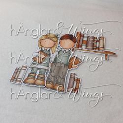 Clear Stamps - Bokmalar / Bookworms