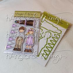 Clear Stamps - SET - Långa Kalasare MED DIES (HW22393 + HWD22005)