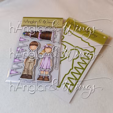 Clear Stamps - SET - Långa Kalasare MED DIES / Tall party folks with DIES (HW22393 + HWD22005)