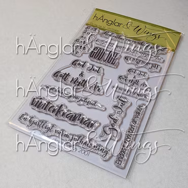 UTGÅTT - Clear Stamps - Ge mig mer Jul