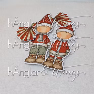 UTGÅTT - Clear Stamps - Nissar med smällkaramell