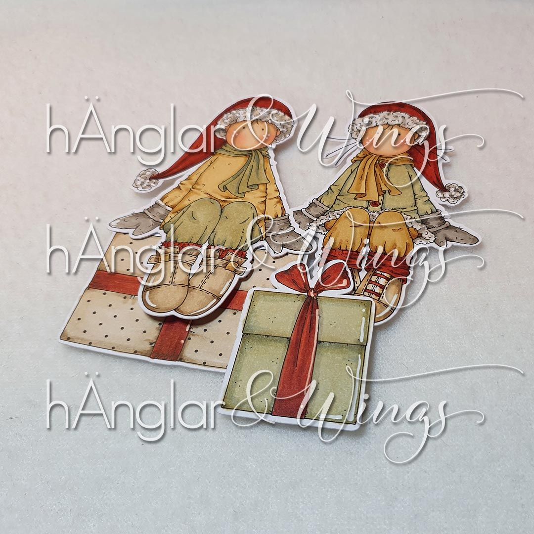 UTGÅTT - Clear Stamps - Långa sittande tomtar