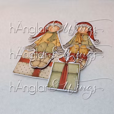 UTGÅTT - Clear Stamps - Långa sittande tomtar