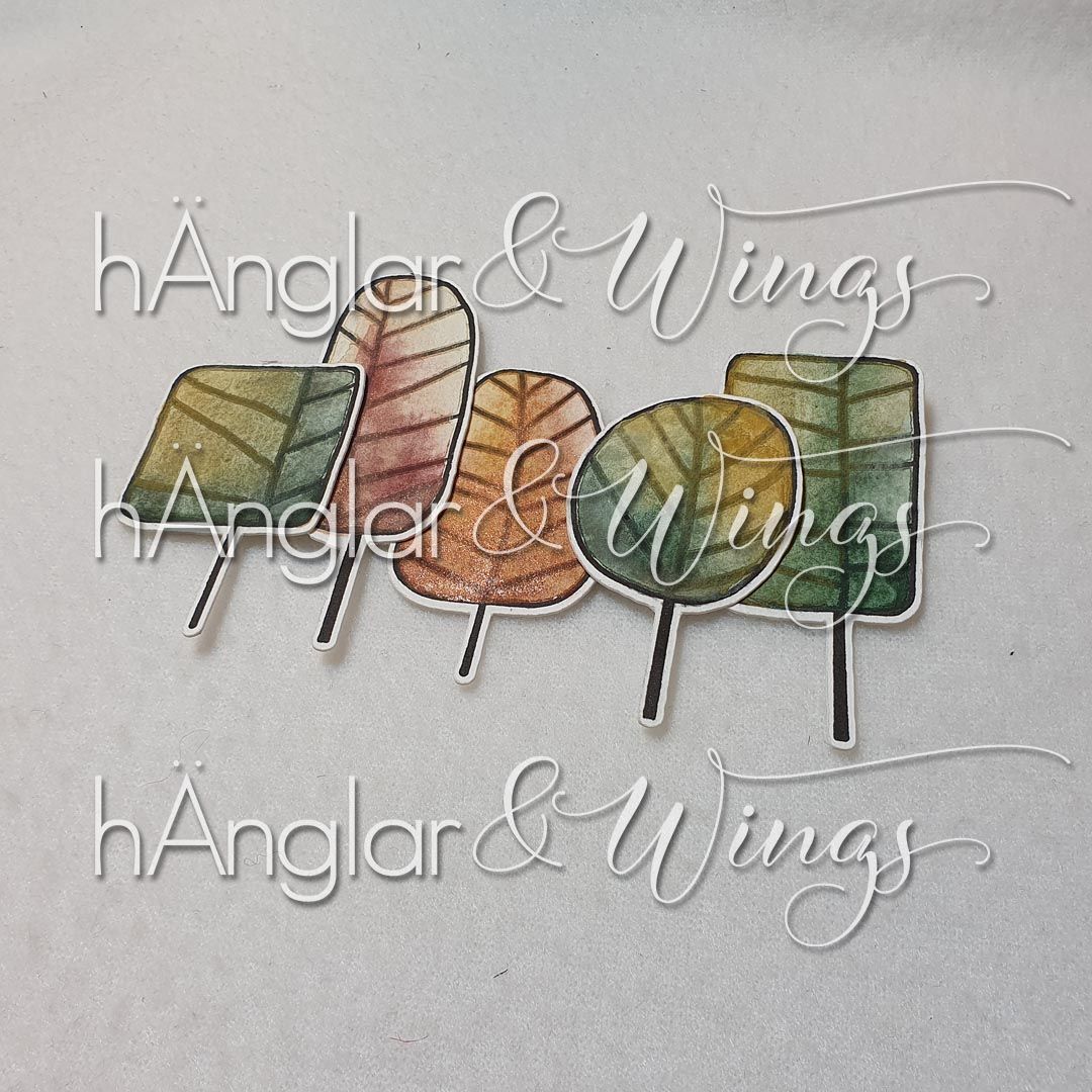 Clear Stamps - Blad-träd