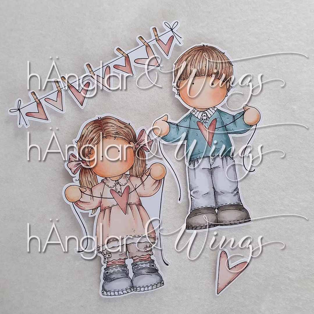 Clear Stamps - Hjärtetråd / Heart thread