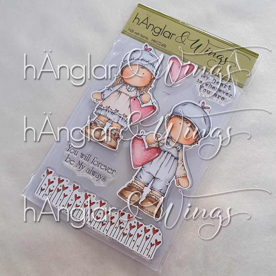 UTGÅTT - Clear Stamps - Håll mitt hjärta