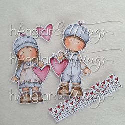 RETIRED - Clear Stamps - Håll mitt hjärta / Hold my heart
