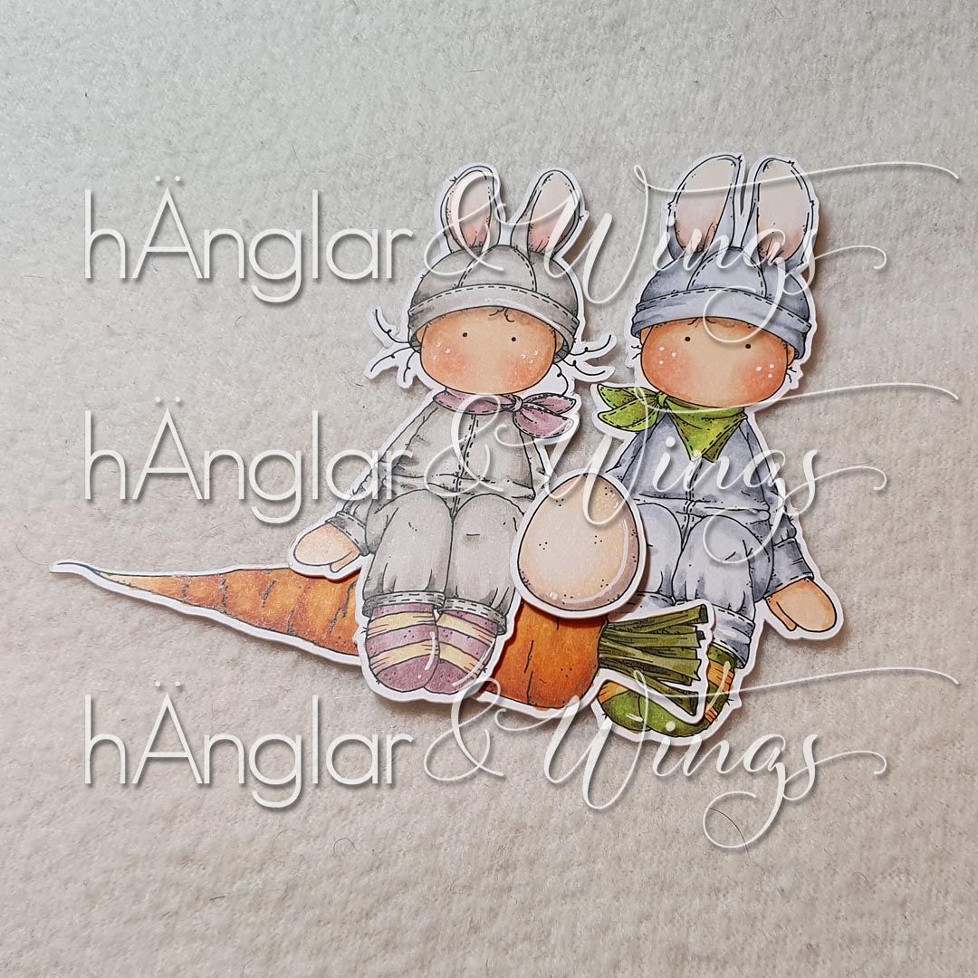 Clear Stamps - Morotskaniner / Carrot Bunnies