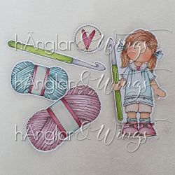 Clear Stamps - VirkaLisa / Crocheting Lisa