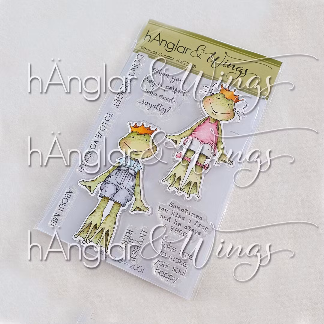 Clear Stamps - Sittande Grodor