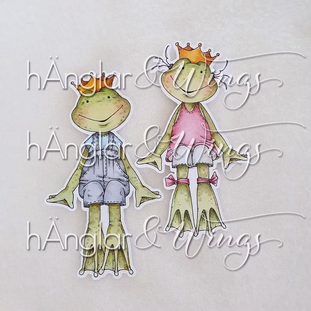 Clear Stamps - Sittande Grodor
