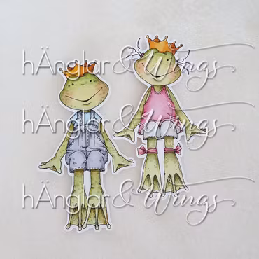 Clear Stamps - Sittande Grodor