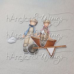 Clear Stamps - Långa Trädgårdsmästare / Tall Gardeners
