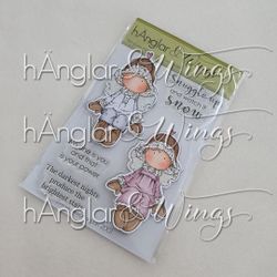 Clear Stamps - Sittande PälshÄnglar / Seated Fur hAngels