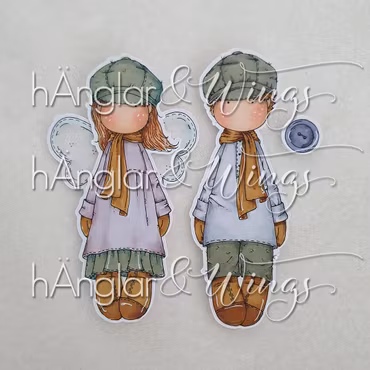 Clear Stamps - Coola hÄnglar / Cool hAngels