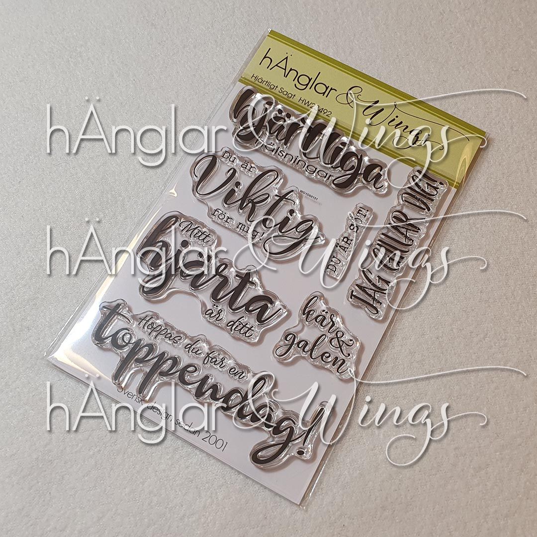 Clear Stamps - Hjärtligt Sagt