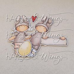Clear Stamps - Påskkaniner