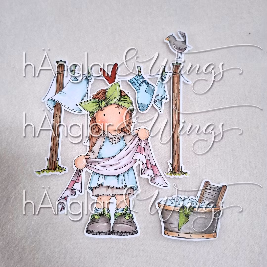 Clear Stamps - TvättLina / Washing Lina
