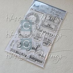 Clear Stamps - Julebillett / Christmas ticket