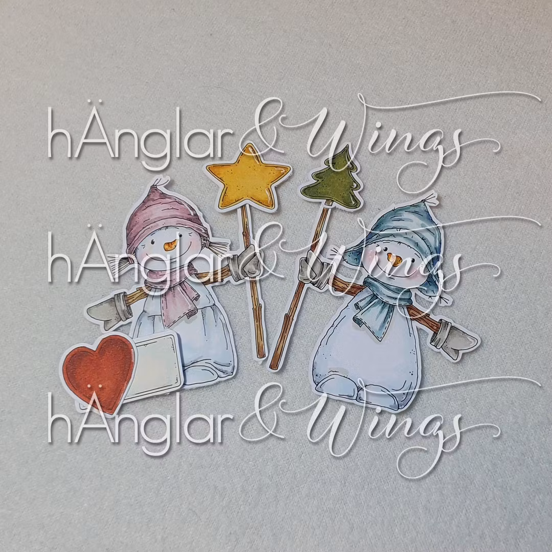 Clear Stamps - Pinngubbar / Stick snowman
