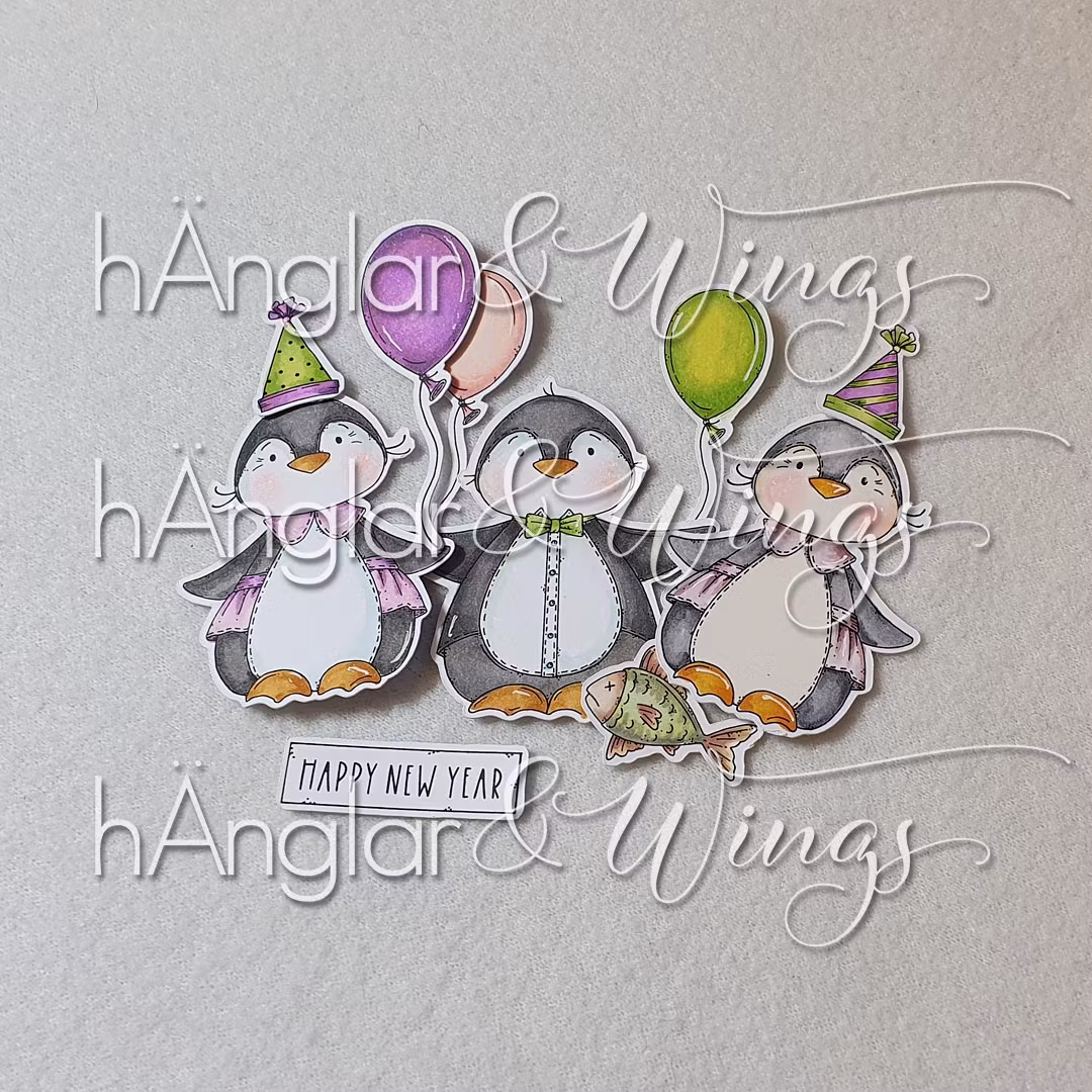 Clear Stamps - Partypingviner