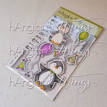 Clear Stamps - Partypingviner / Party penguins