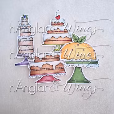 Clear Stamps - Tårta på tårta / Cake on Cake