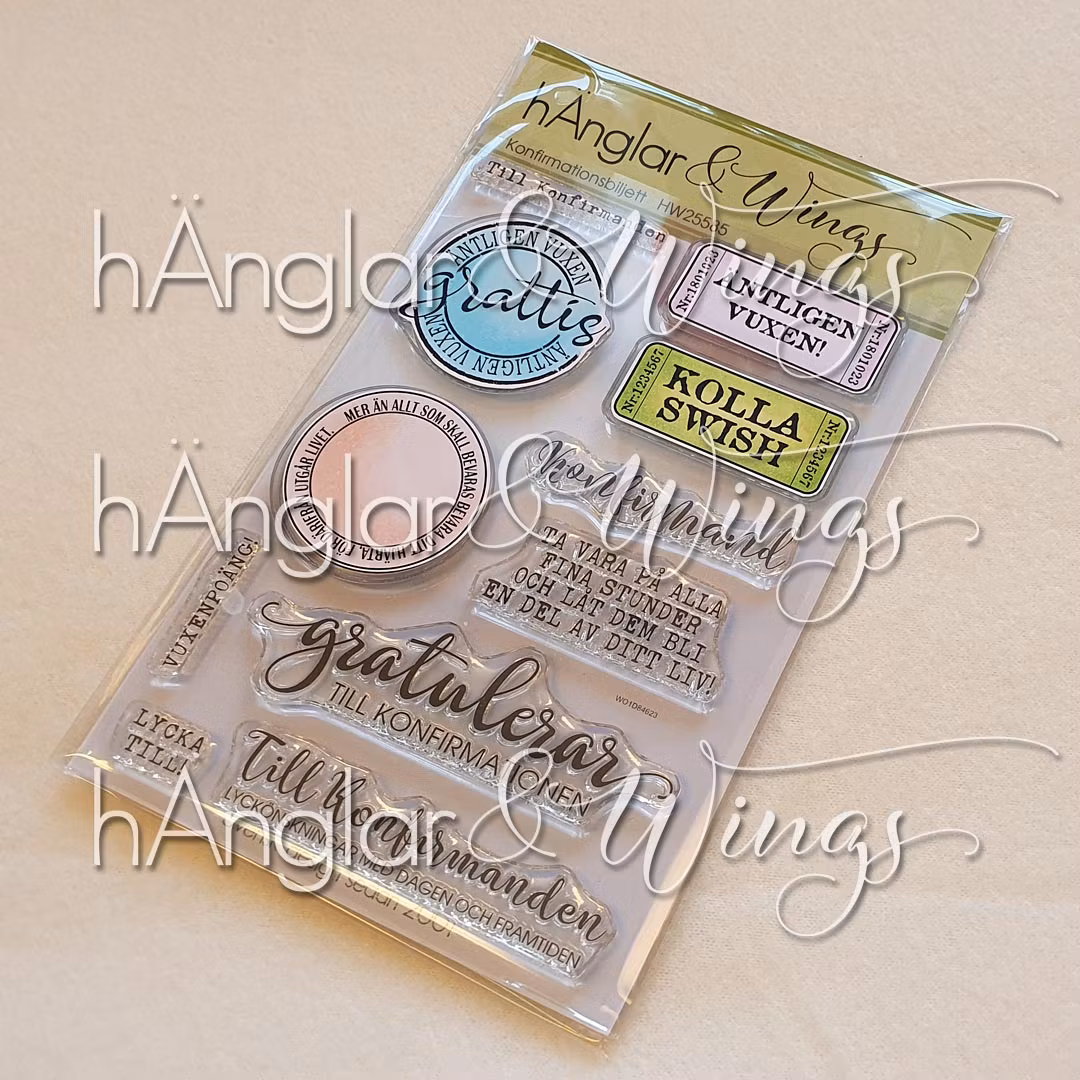 Clear Stamps - Konfirmationsbiljett