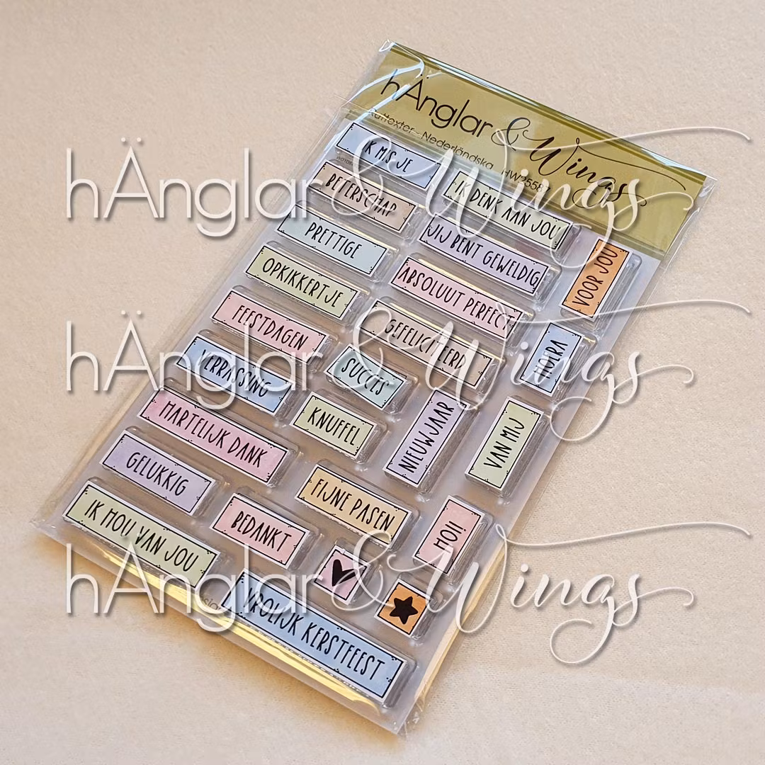 Clear Stamps - Ruttexter Nederländska / Square words - Dutch