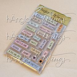 Clear Stamps - Ruttexter Nederländska / Square words - Dutch