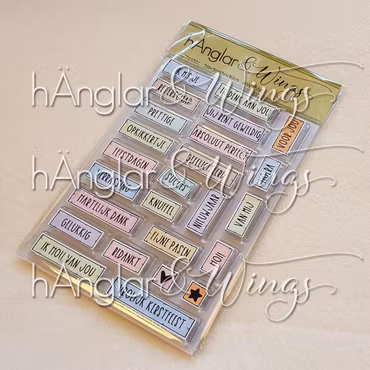 Clear Stamps - Ruttexter Nederländska / Square words - Dutch