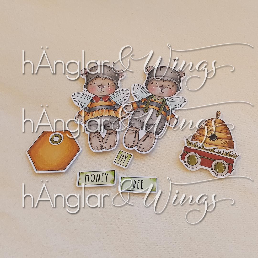 Clear Stamps - Honungsbjörnar / Honey Bears