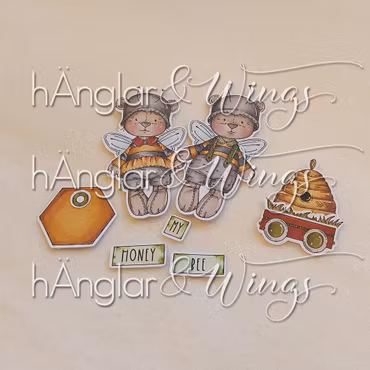 Clear Stamps - Honungsbjörnar / Honey Bears