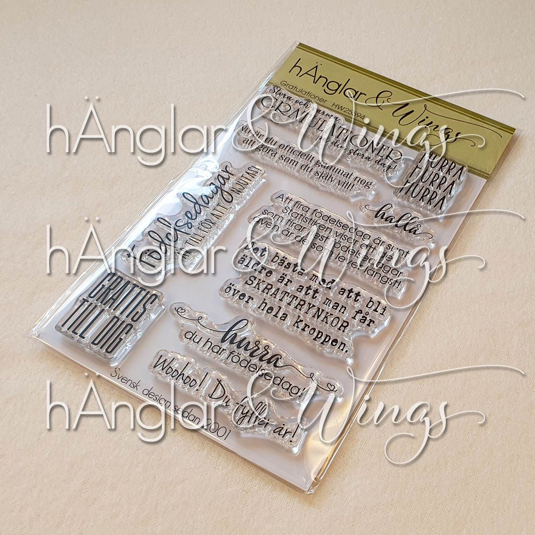 Clear Stamps - Gratulationer / Congratulations