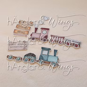 Clear Stamps - Lok & Vagnar / Locomotives & Wagons