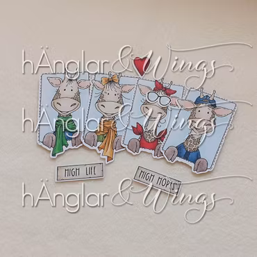 Clear Stamps - Rutgiraffer / Giraffes in square