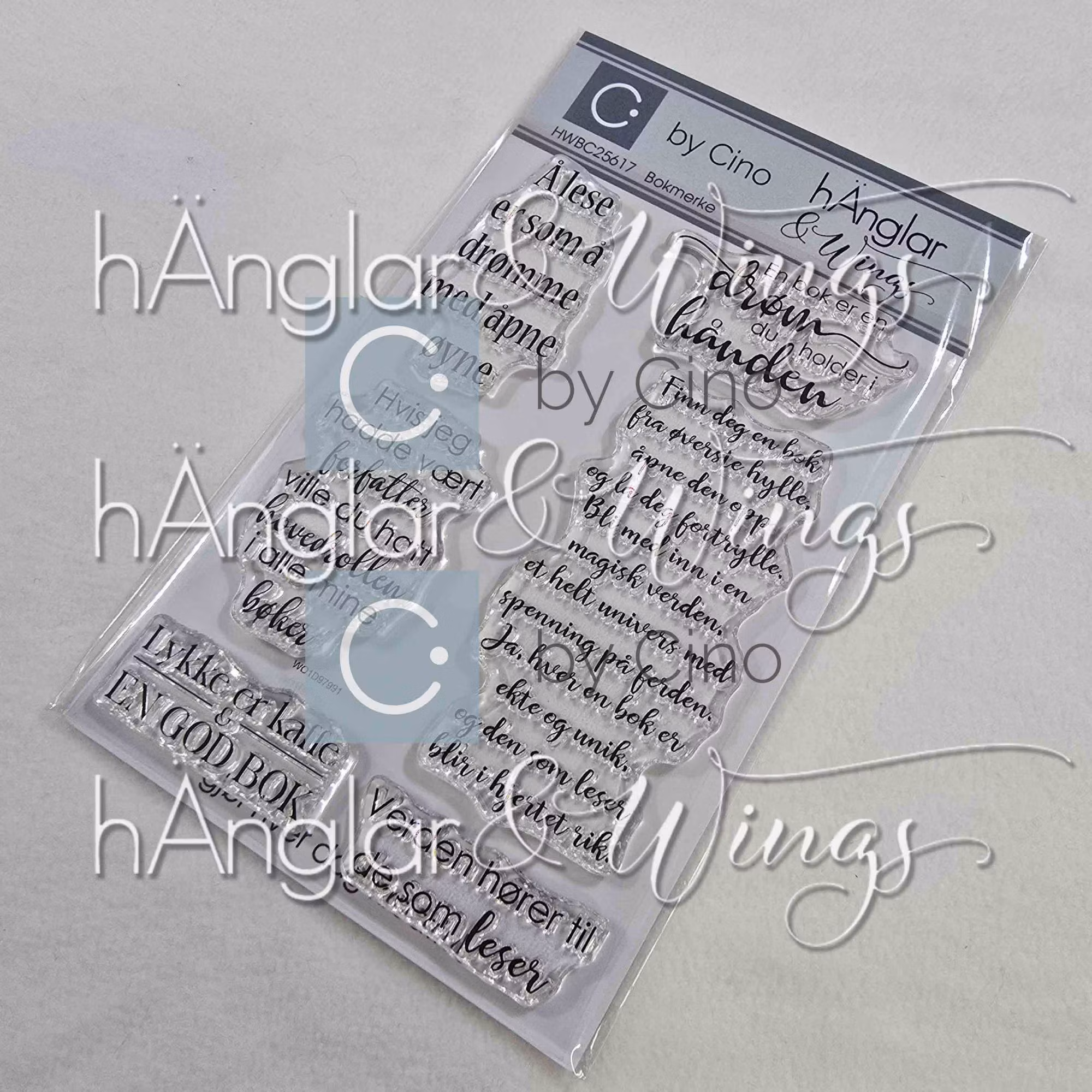 Clear Stamps - Bokmerke / Bookmark