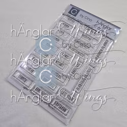 Clear Stamps - Ruttexter Norska #2 / Square Texts Norwegian #2